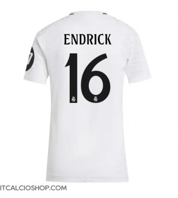Real Madrid Endrick #16 Prima Maglia Femmina 2024-25 Manica Corta